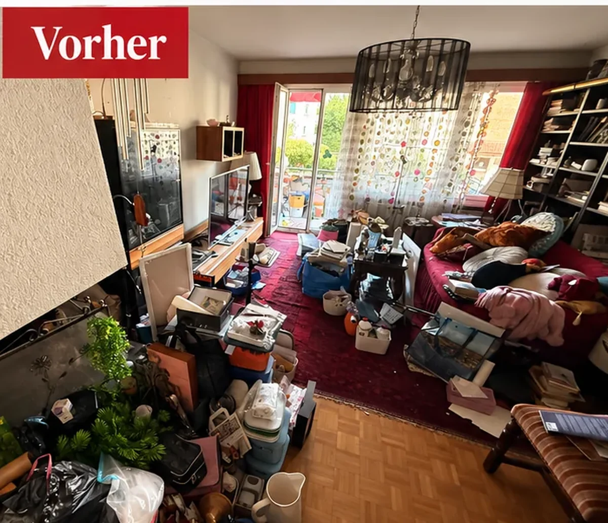 Wohnzimmer vor der Räumung
